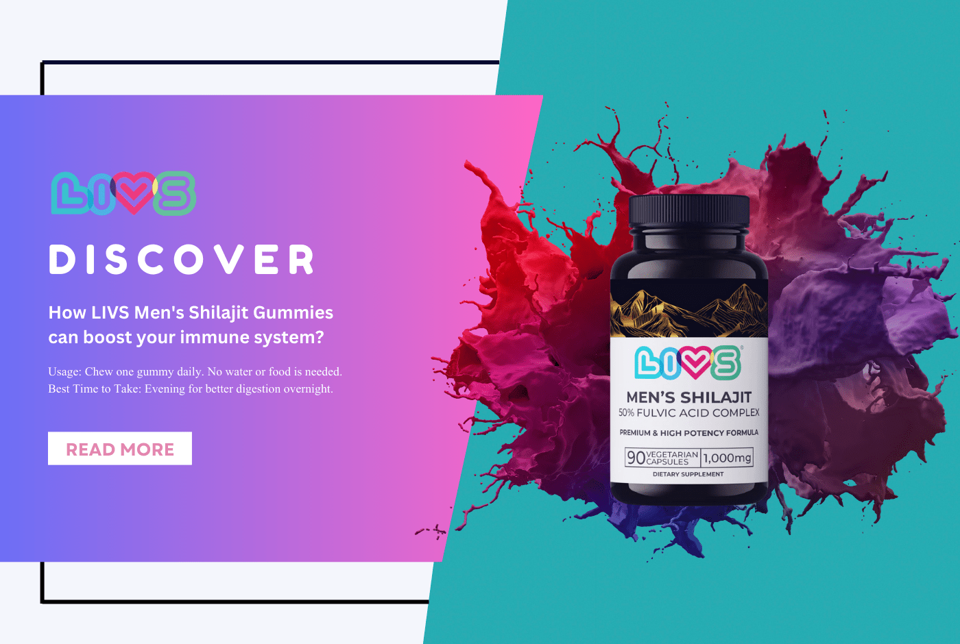 Discover how LIVS Men's Shilajit Gummies can boost your immune system with fulvic acid, zinc, and shilajit vitamins. Chew one daily for better health! - LIVS Gummies