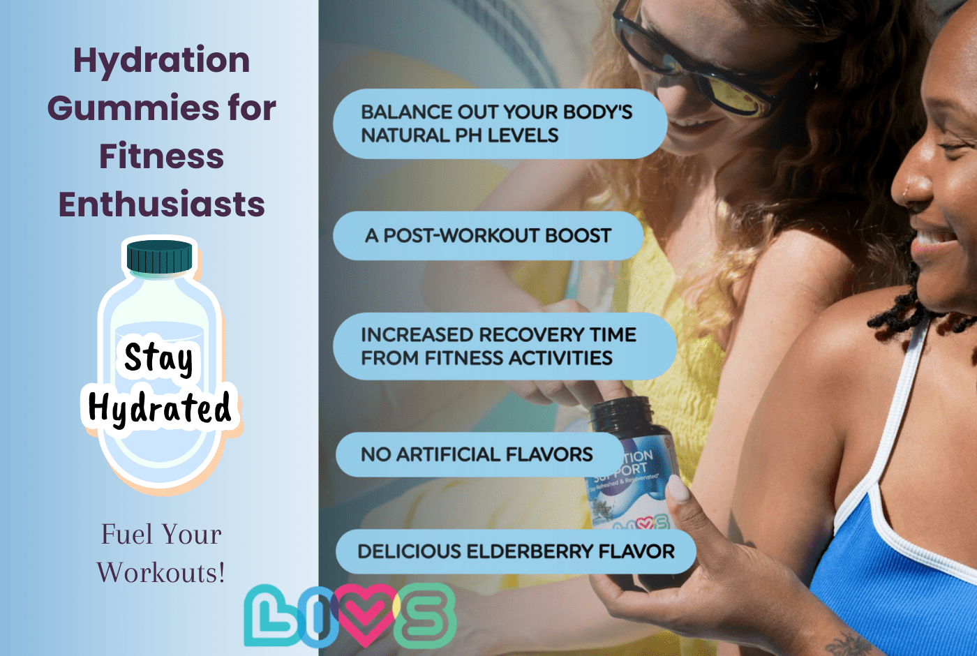 Hydration Gummies for Fitness Enthusiasts: Fuel Your Workouts - LIVS Gummies