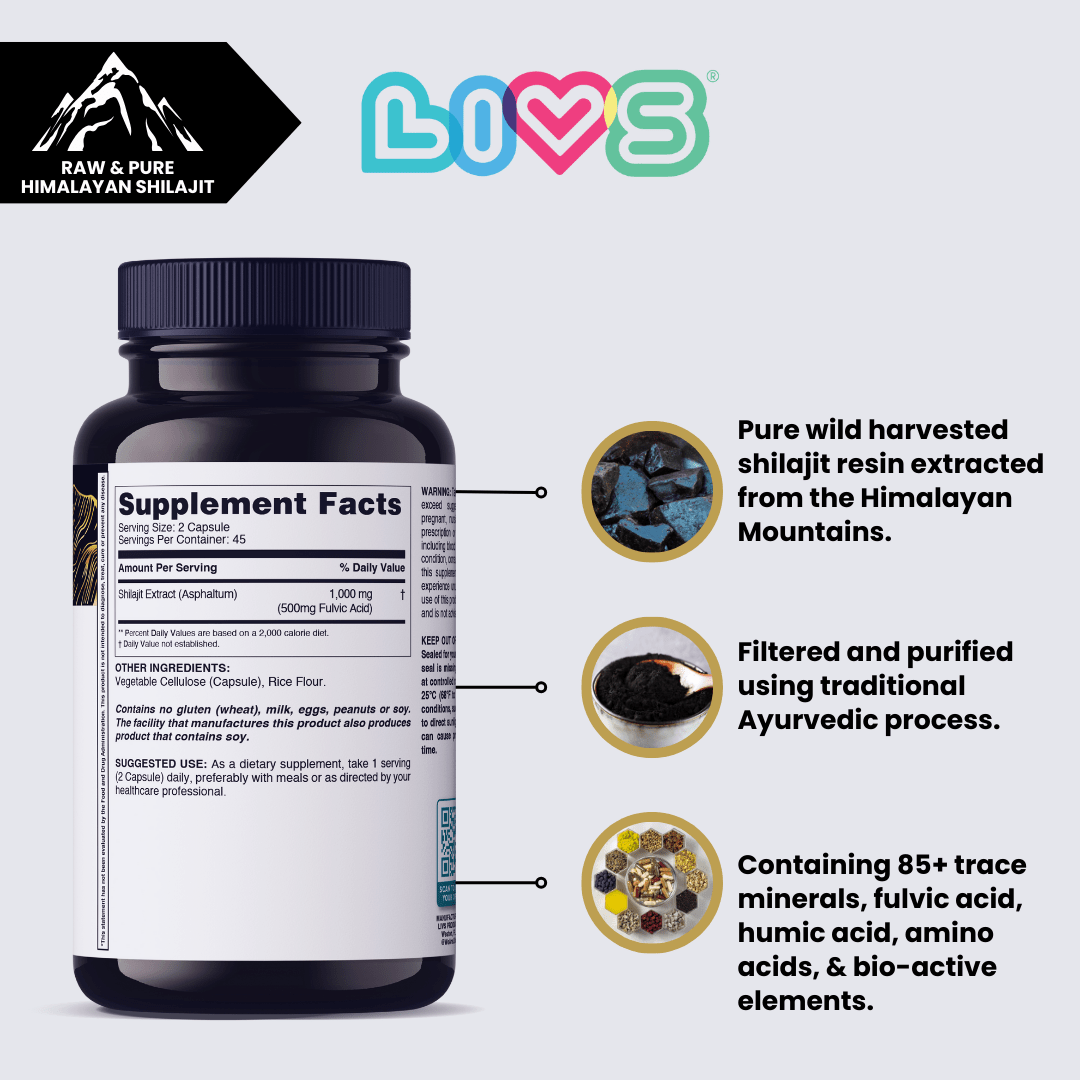 Men's Shilajit LIVS Vitamins