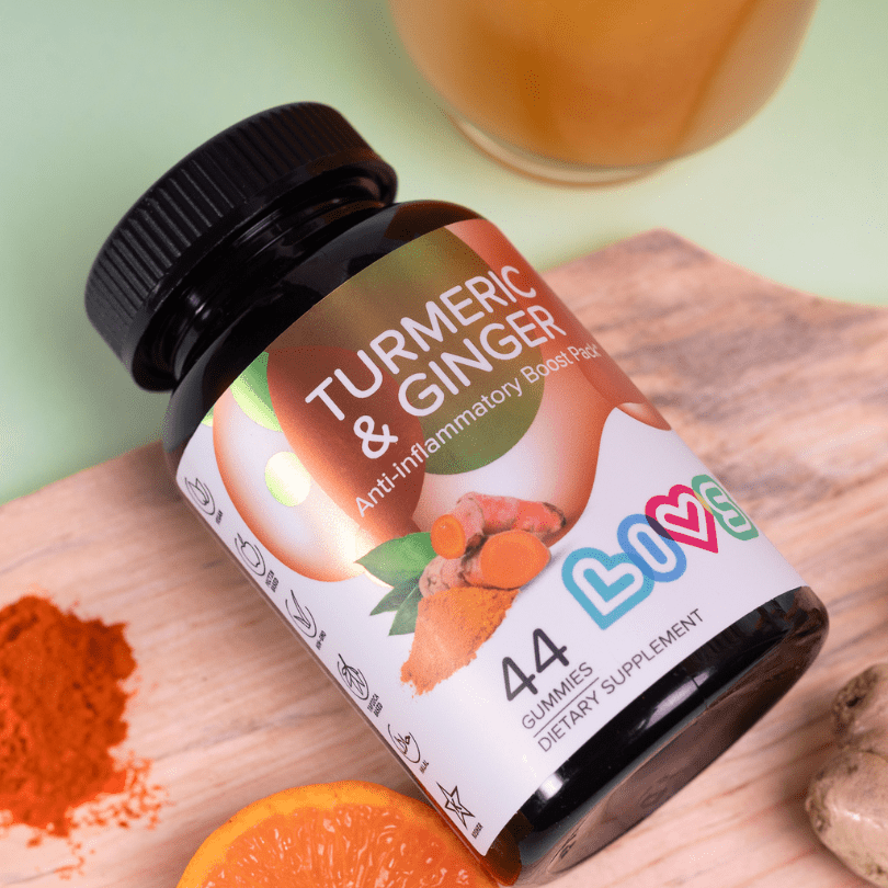 Non-GMO Turmeric and Ginger Gummy