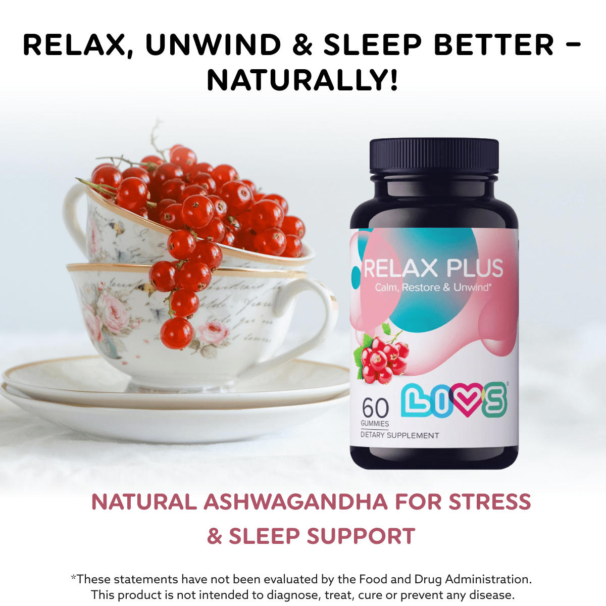 Relax Plus (Ashwagandha) - LIVS Gummies