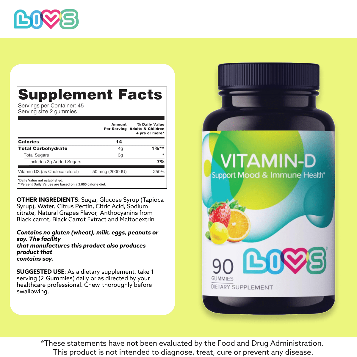 Vegan Vitamin D (2,000 IU) Gummy