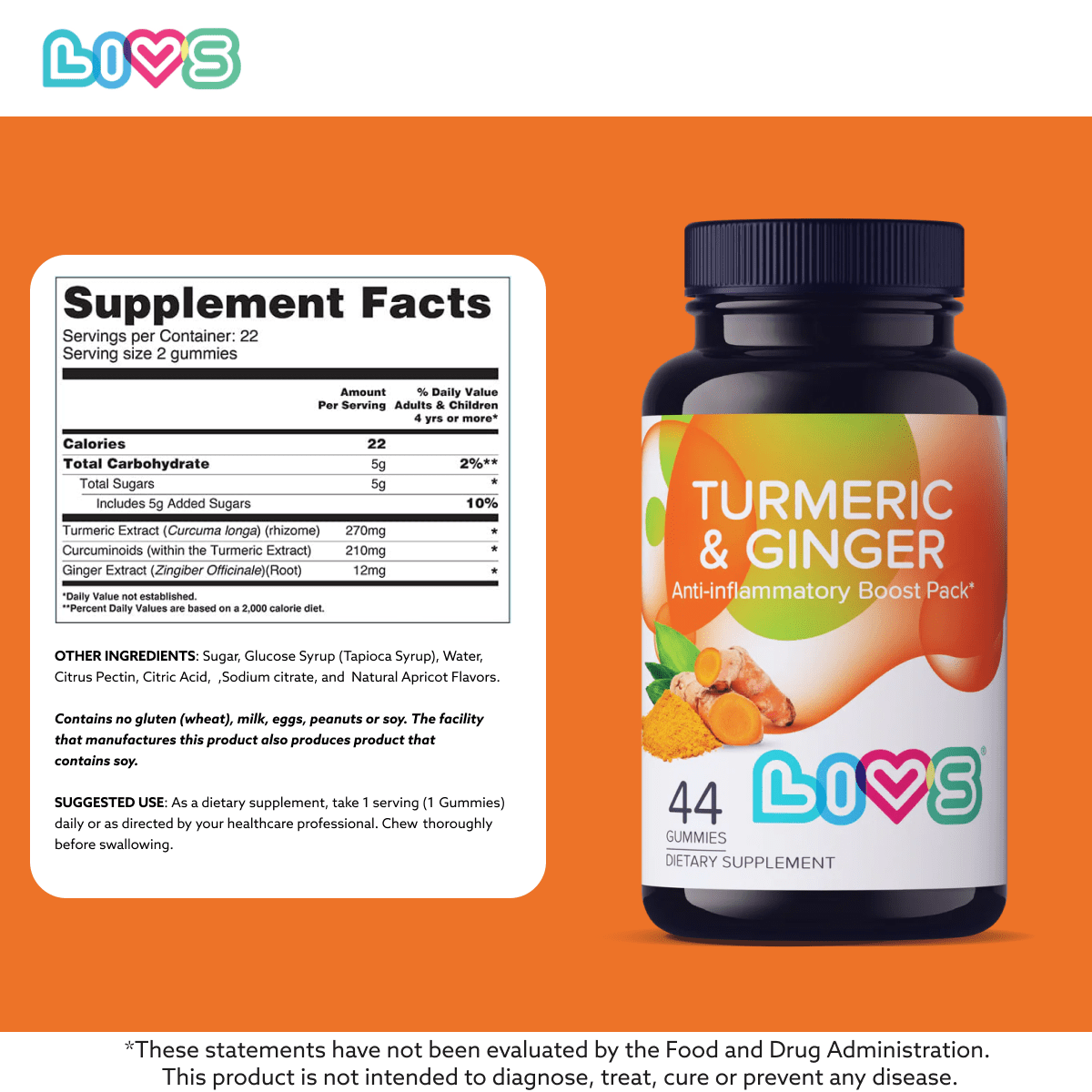 Natural Turmeric and Ginger Gummies