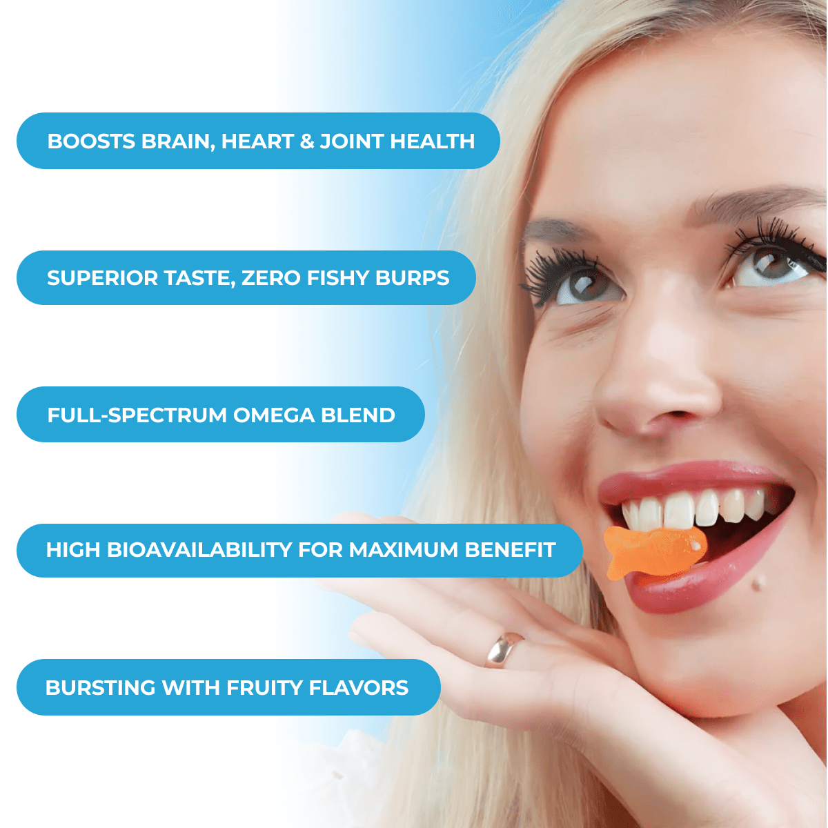 LIVS Omega 3 Gummies bottle next on a desk with fresh oranges and a laptop