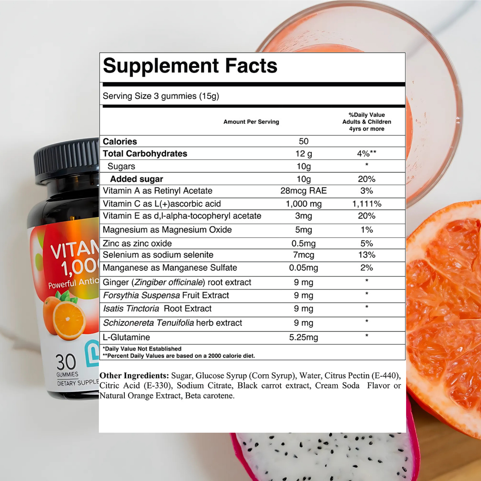 Vitamina C - 1,000mg
