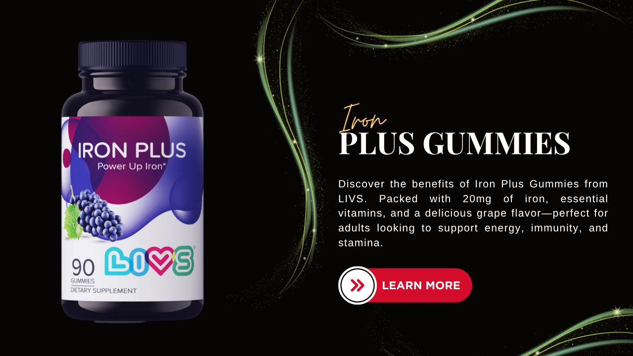 Iron Plus Gummies: A Tasty Way to Boost Iron Levels and Energy Naturally