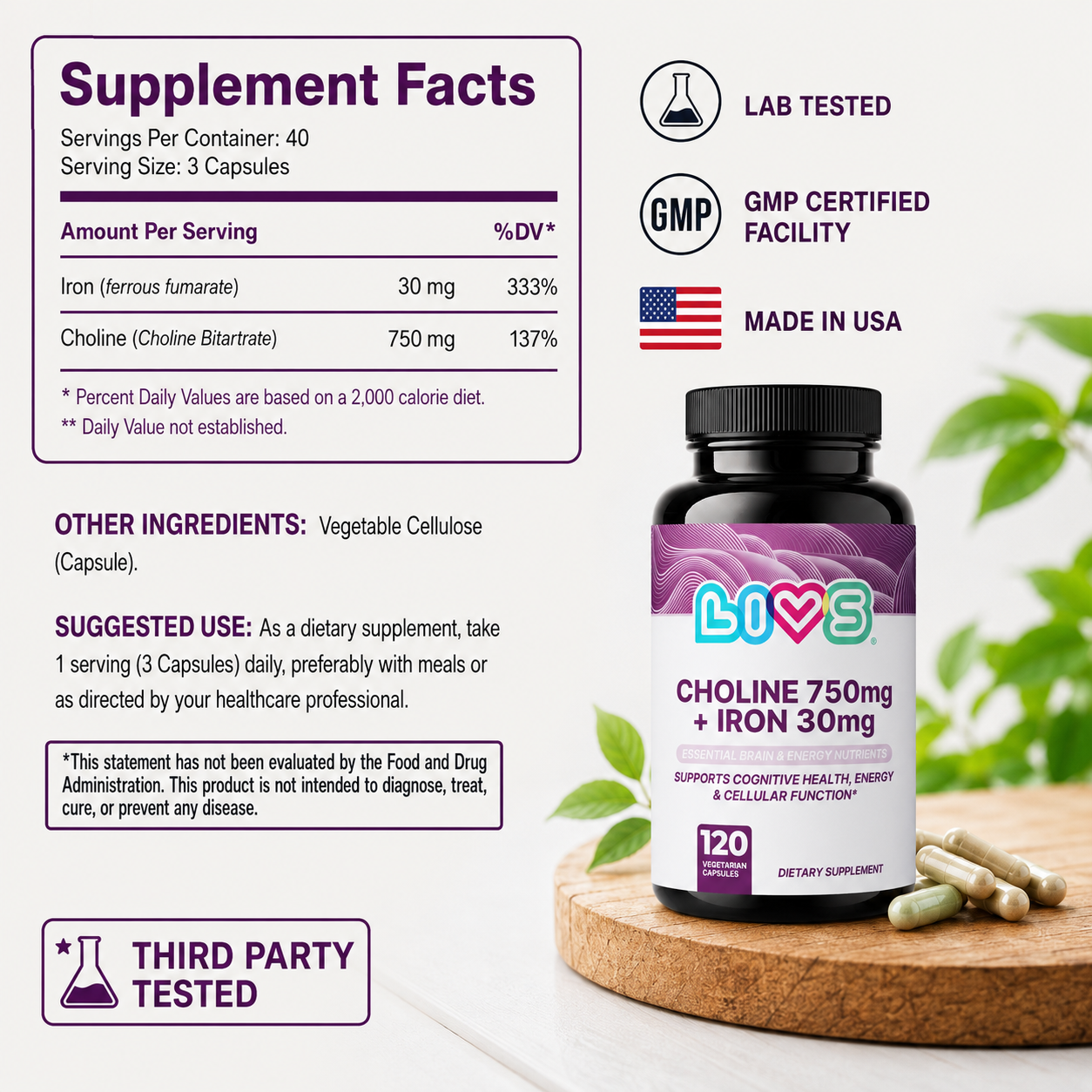 Choline + Iron
