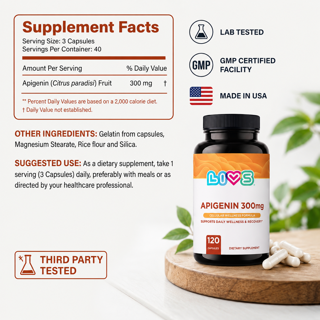 Apigenin 300mg
