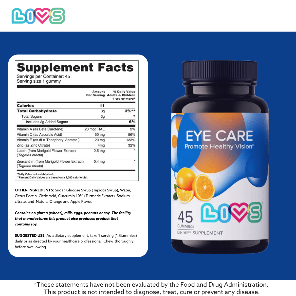 Eye care vitamins