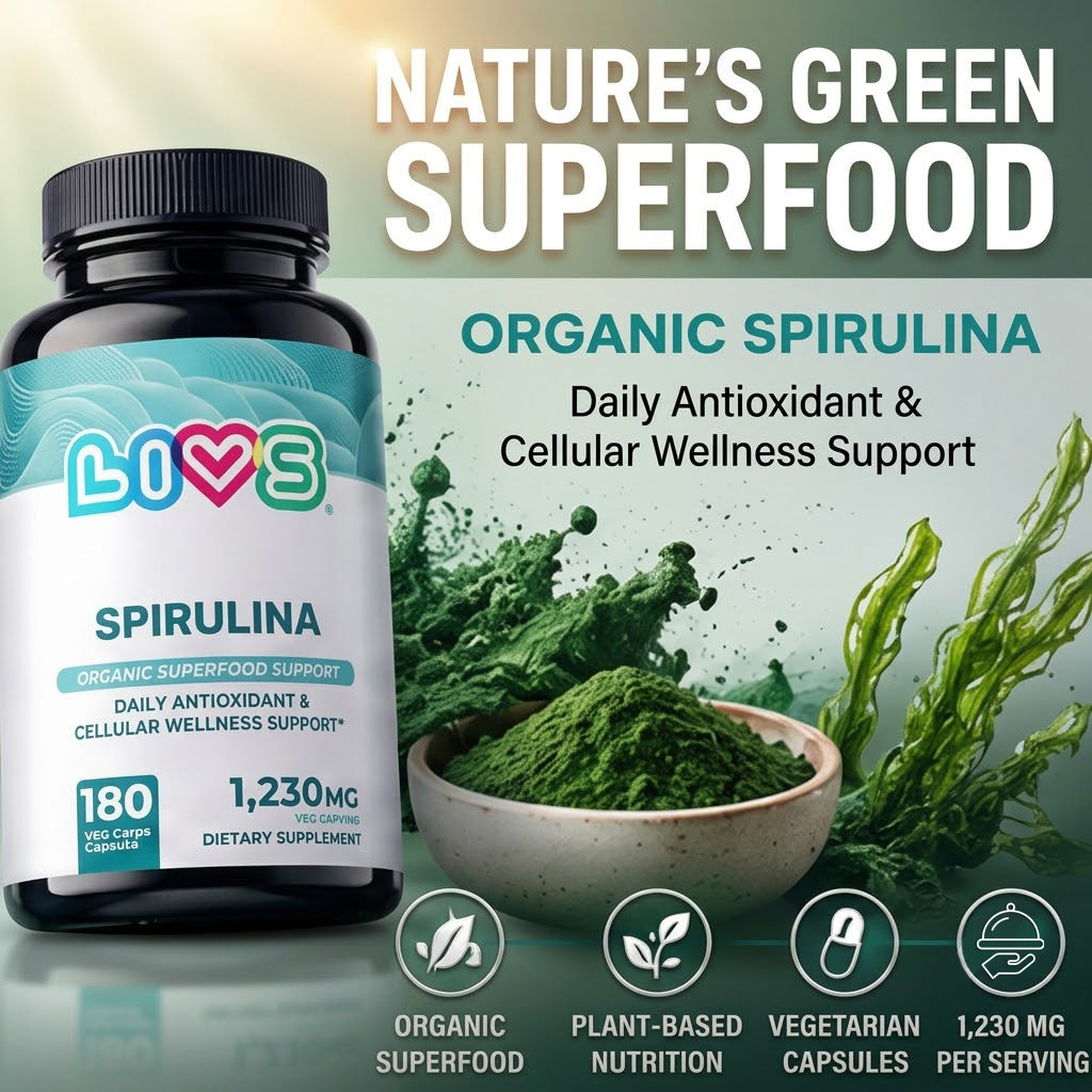 Organic Spirulina 1,230mg